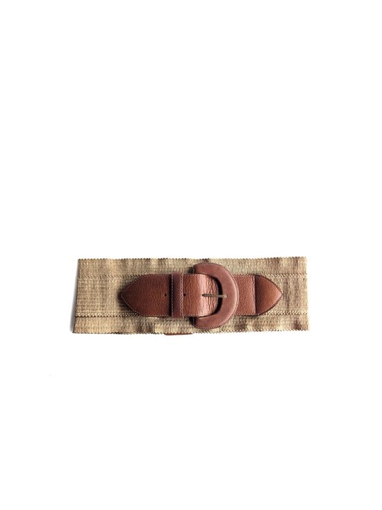 Vintage 90s Donna Karan Collection Belt Stretch Waist Belt Size Medium